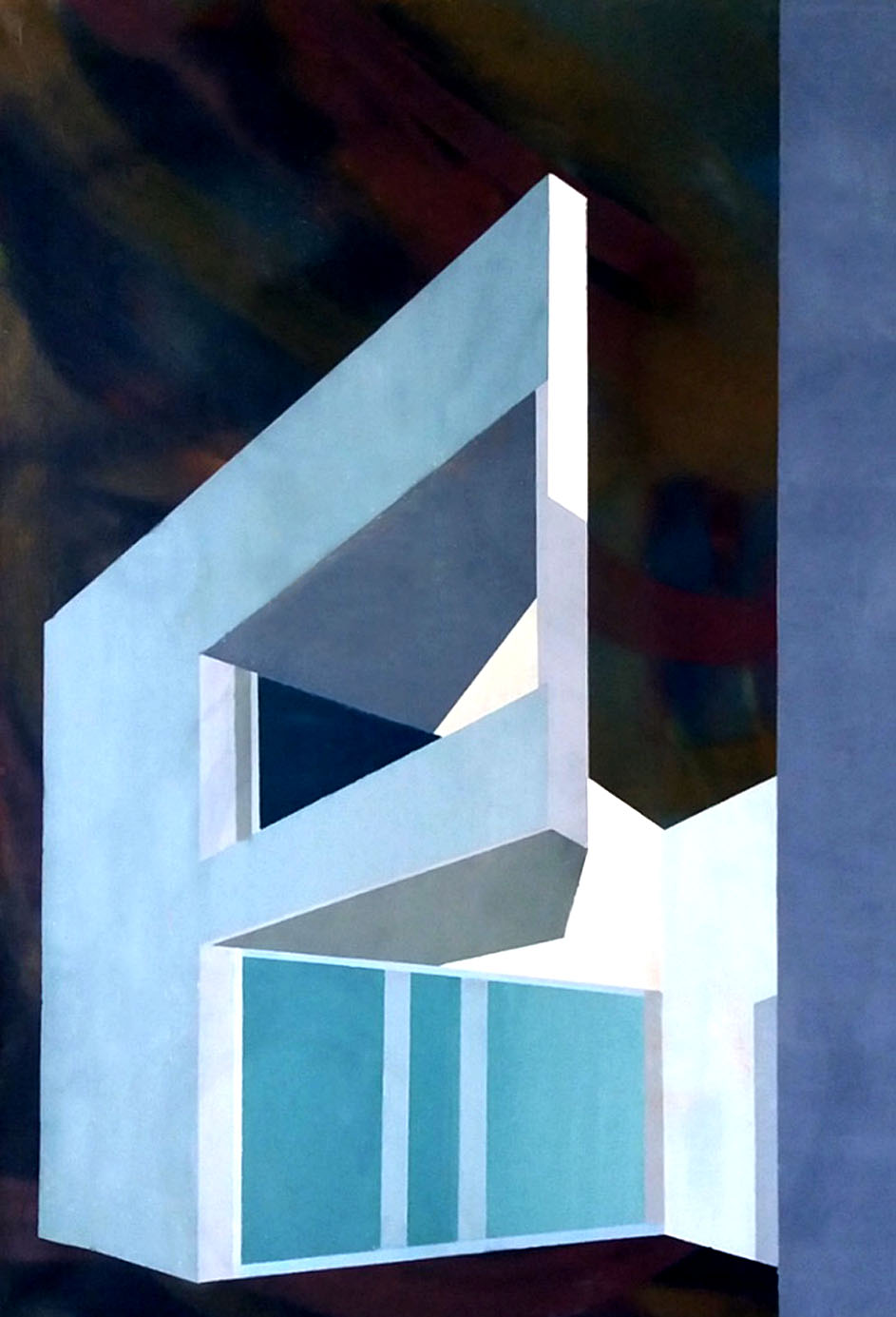 Sandra Vlachová architektonická kompozice technika akryl na plátně